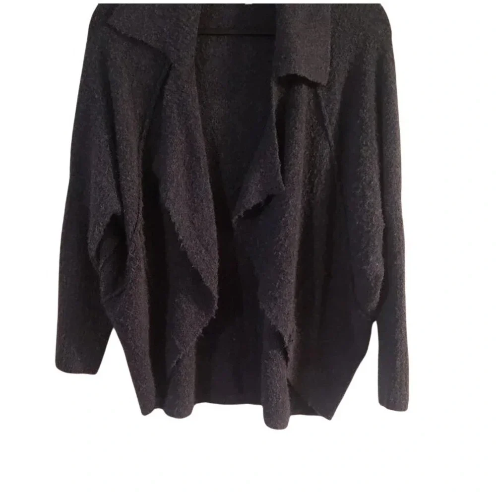 Lou & Grey Charcoal Grey Knit Waterfall Cardigan Sweater‎ XS S